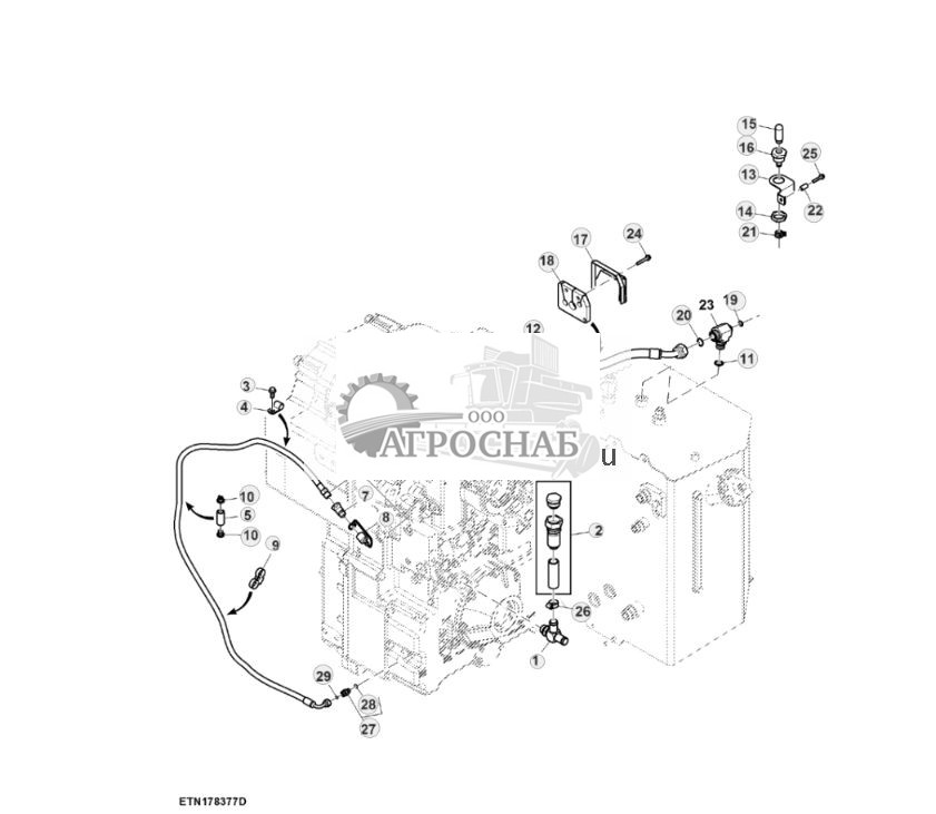 Трубопроводы трансмиссии, с PTO (804101 - ) - ST906621 454.jpg